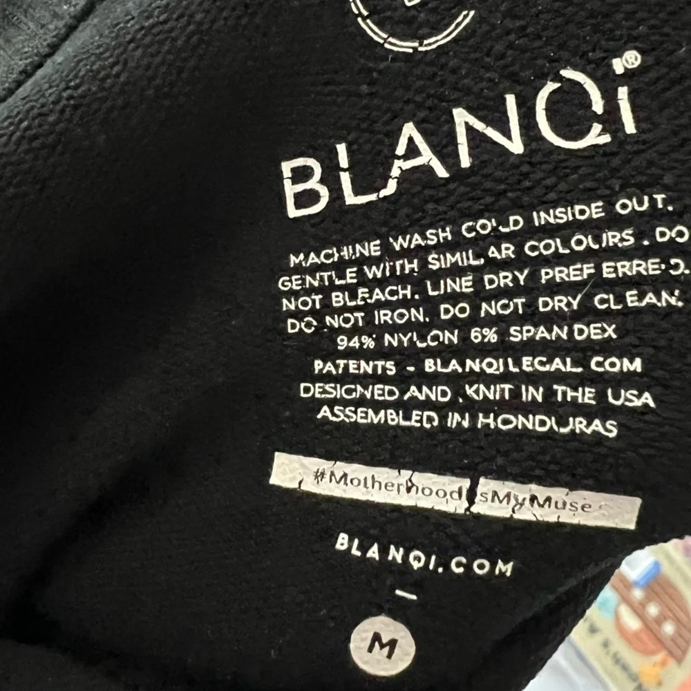 BLANQI Everyday High Waist Postpartum + Nursing Support Leggings Black